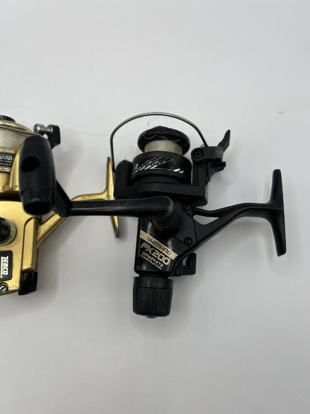 Vintage Spinning Fishing Reels Lot Zebco 6020 & Shimano FX200 Untested Fish Gift - Picture 6 of 13